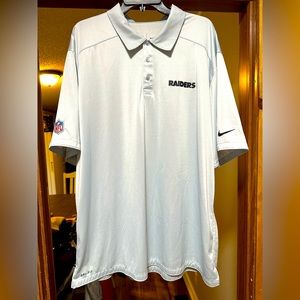 NIKE DRI FIT ONFIELD APPAREL LAS VEGAS RAIDERS POLO 2XL